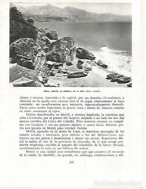 Postkarten: LAMINA 10899: Balcon de Europa en Nerja - Jose Maria Peman. Fotografias de Ramon Dimas