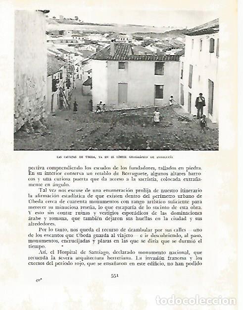 Postales: LAMINA 10922: Callejas de Ubeda - Jose Maria Peman. Fotografias de Ramon Dimas