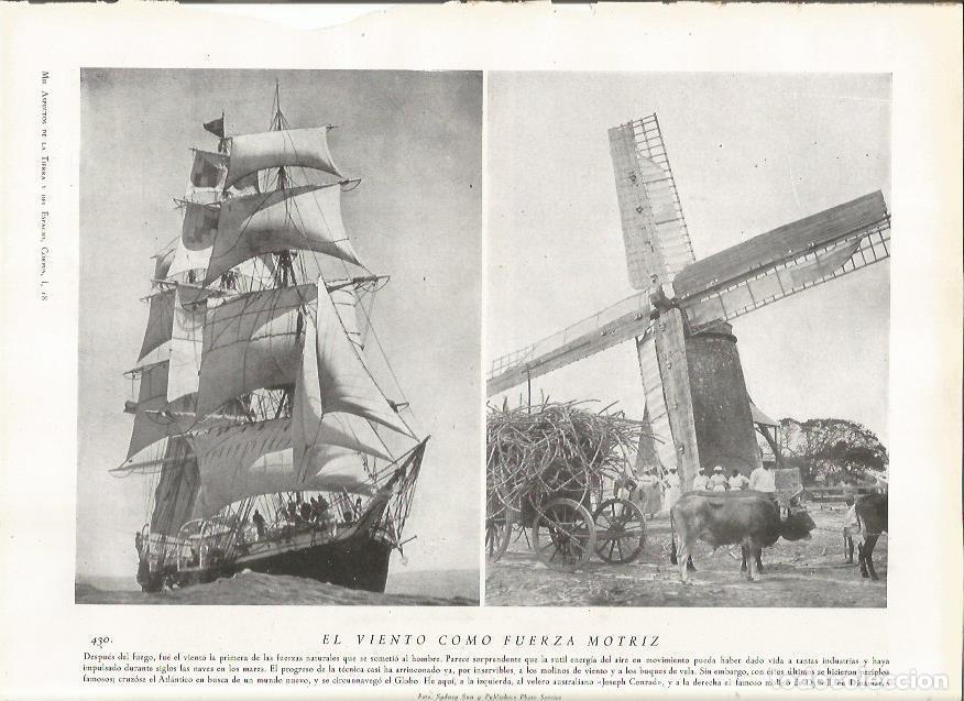 Postales: LAMINA 22884: El Joseph Conrad de Australia y molino en Dinamarca - Amando Melon y Ruiz de Gordejuel