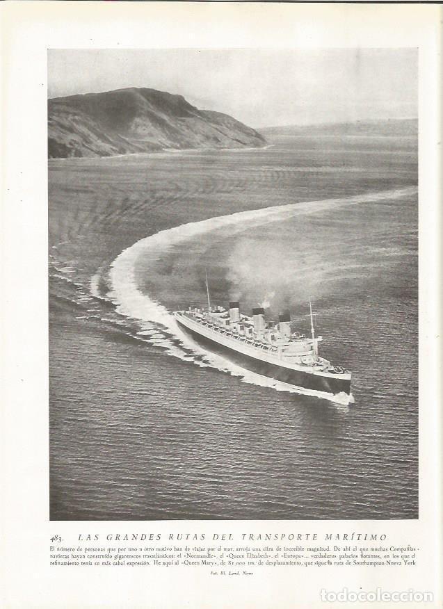 Postales: LAMINA 22901: El Queen Mary de la ruta Southampton-Nueva York - Amando Melon y Ruiz de Gordejuela