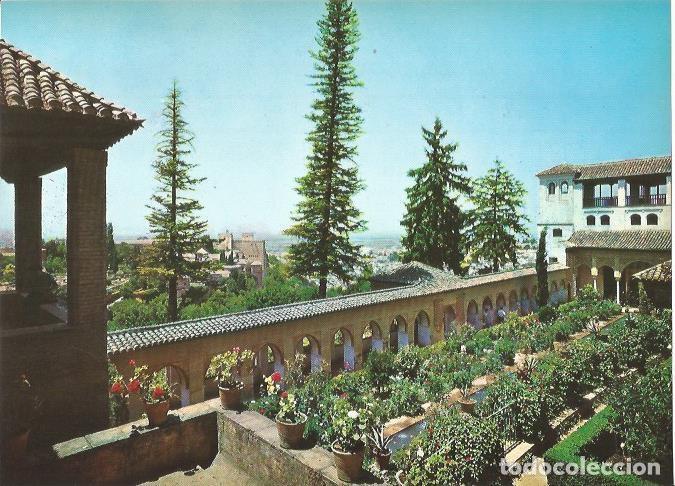 Postkarten: LAMINA 22601: Detalle del Patio de la Acequia. Alhambra, Granada - Camilo Mira