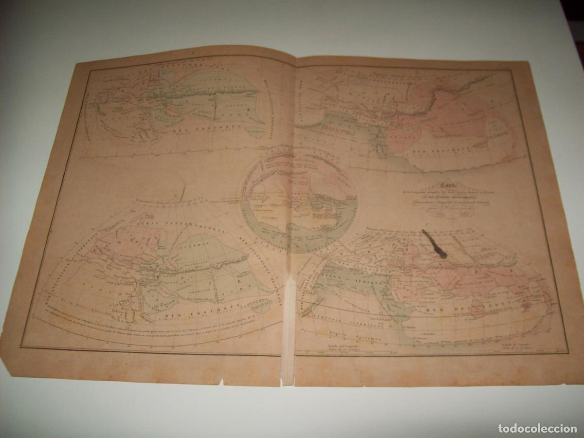 Postales: LAMINA 22683: Mapamundi antiguo despues de Homero - Grosselin-Delamarche