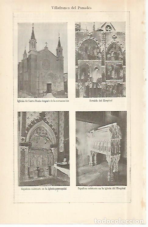 Postales: LAMINA ESPASA 29061: Vilafranca del Penedes Barcelona - Varios