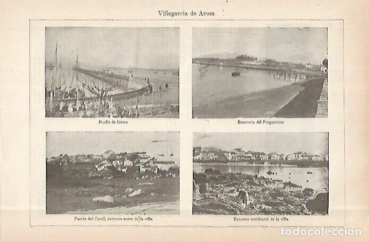 Postales: LAMINA ESPASA 29066: Villagarcia de Arosa Pontevedra - Varios