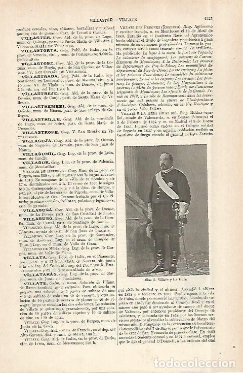 Postales: LAMINA ESPASA 29111: Blas de Villate y la Hera - Varios