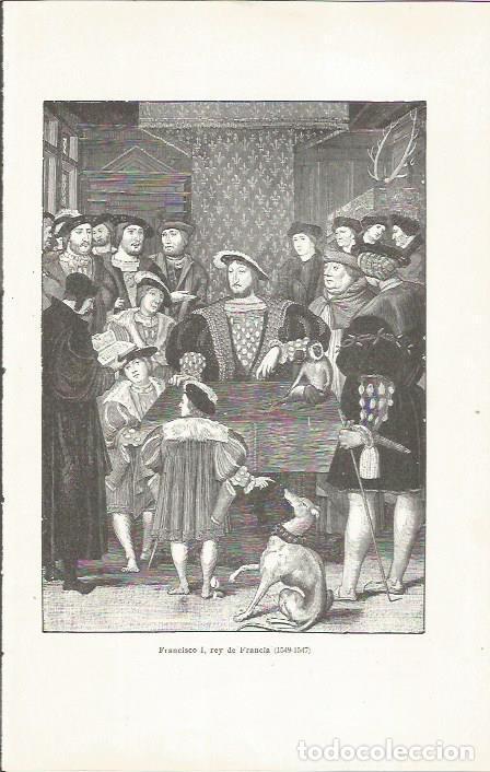 Postales: LAMINA 23837: Francisco I de Francia - Jaime Vicens Vives