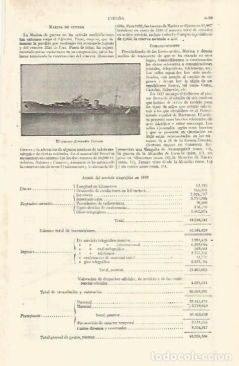 Postales: LAMINA ESPASA 29164: El Crucero Almirante Cervera - Varios