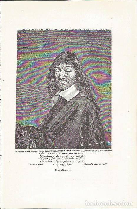 Postales: LAMINA 23881: Renee Descartes - Jaime Vicens Vives