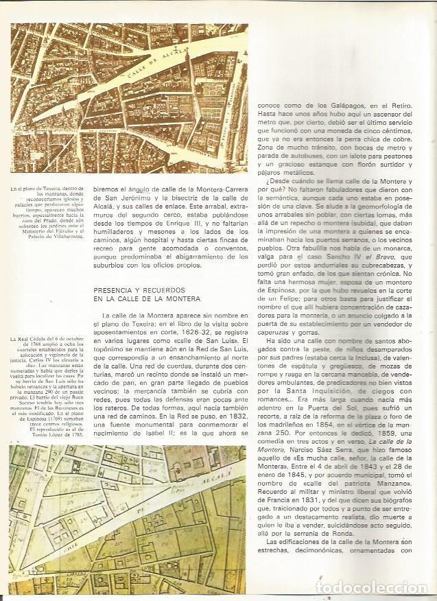 Postais: LAMINA 23469: Plano de Texeira de la calle Alcala de Madrid - Varios