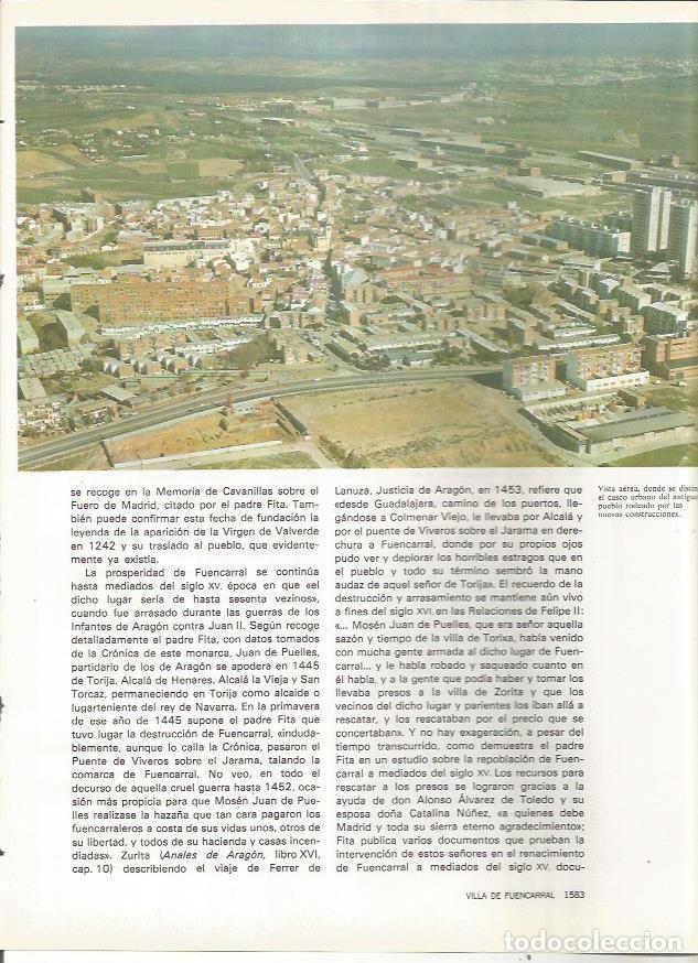 Postales: LAMINA 23640: Vista aerea de Fuencarral, Madrid - Varios