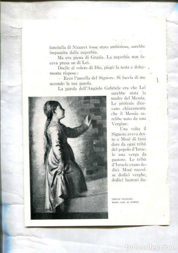 Cartoline: LEI racconti della vita di Maria: Lamina 33: Maria sale al templo por Tiziano Vecellio -