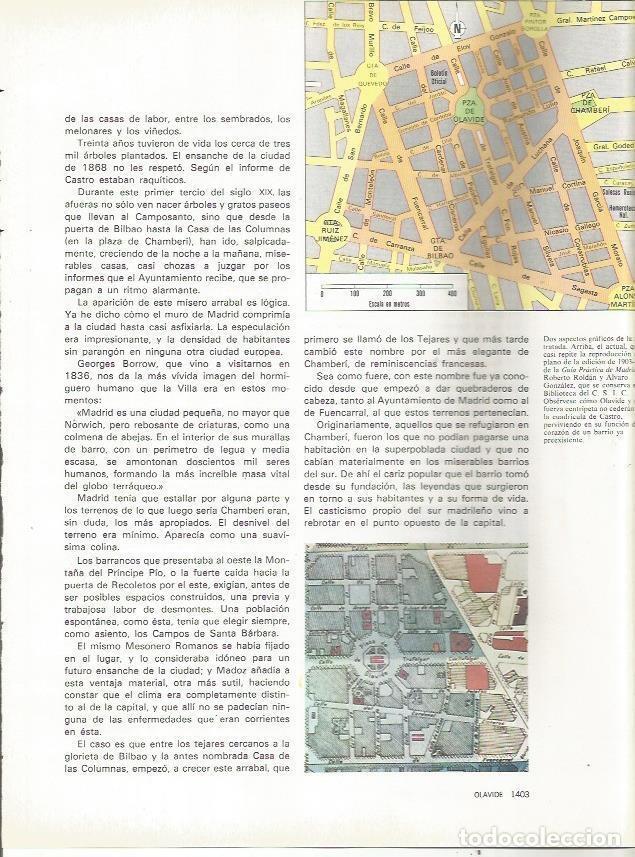 Postais: LAMINA 23550: Plano del barrio de Olavide, Madrid - Varios
