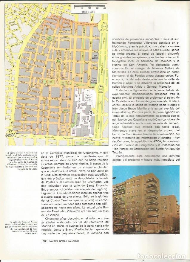 Postais: LAMINA 23589: Plano del barrio de San Amaro, Madrid - Varios