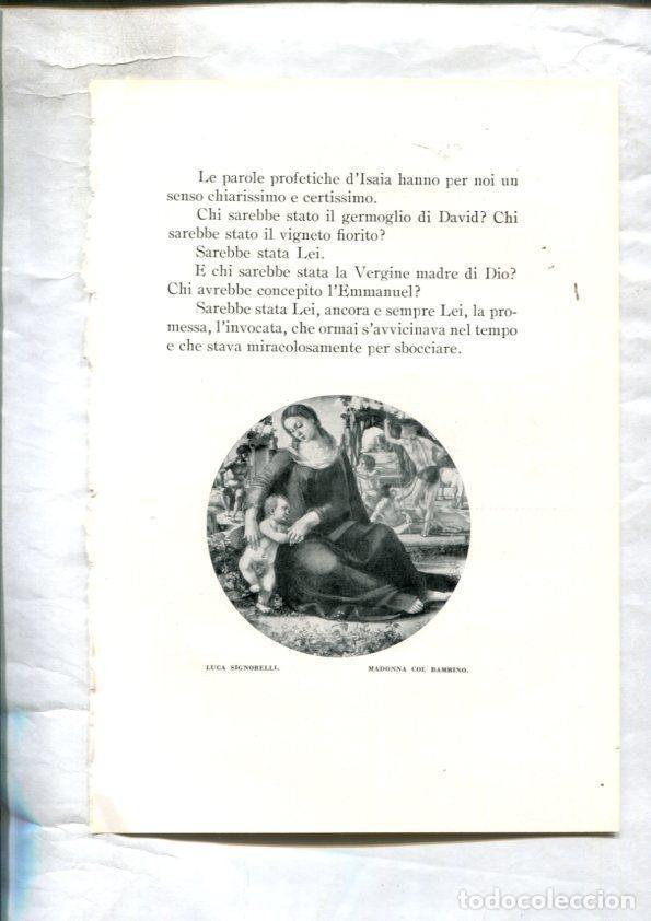 Postais: LEI racconti della vita di Maria: Lamina 27: Madonna col bambino por Luca Signorelli -