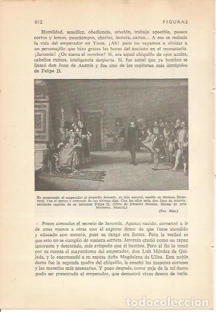 Cartoline: LAMINA 24301: Presentacion de Jeromin a Carlos V, por Eduardo Rosales - Carmi&ntilde;a Verdejo
