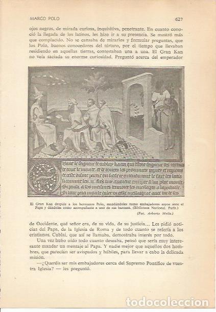 Postales: LAMINA 24306: El Gran Kan despide a los hermanos Polo - Carmi&ntilde;a Verdejo