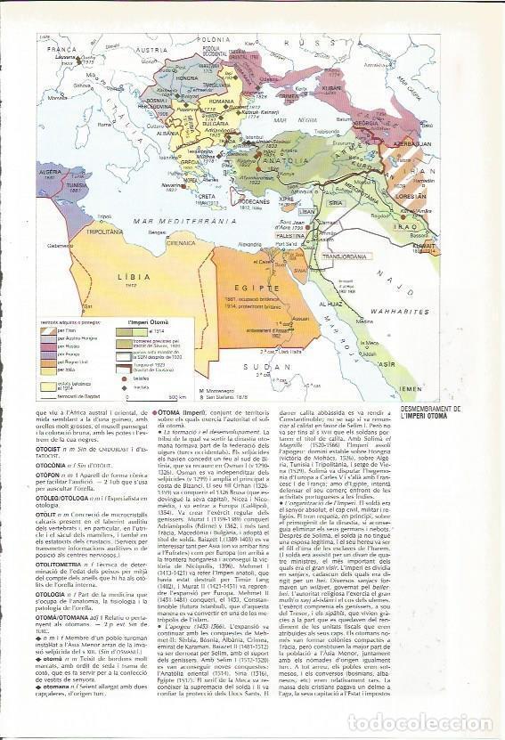Postcards: LAMINA 24462: Mapa del desmembramiento del Imperio Otomano - VVAA