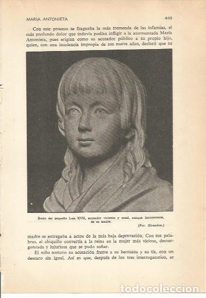 Postales: LAMINA 24251: Busto de Luis XVII - Carmi&ntilde;a Verdejo