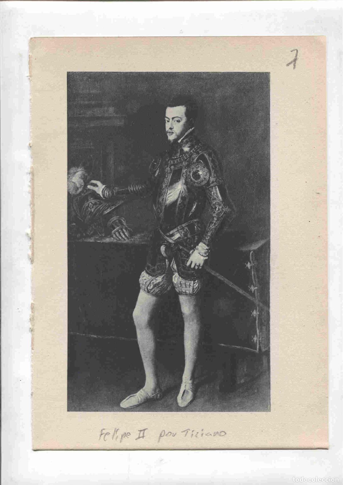 Postales: Lamina 07: Felipe II (Tiziano) y Federico Gonzada, duque de Mantua (Tiziano)