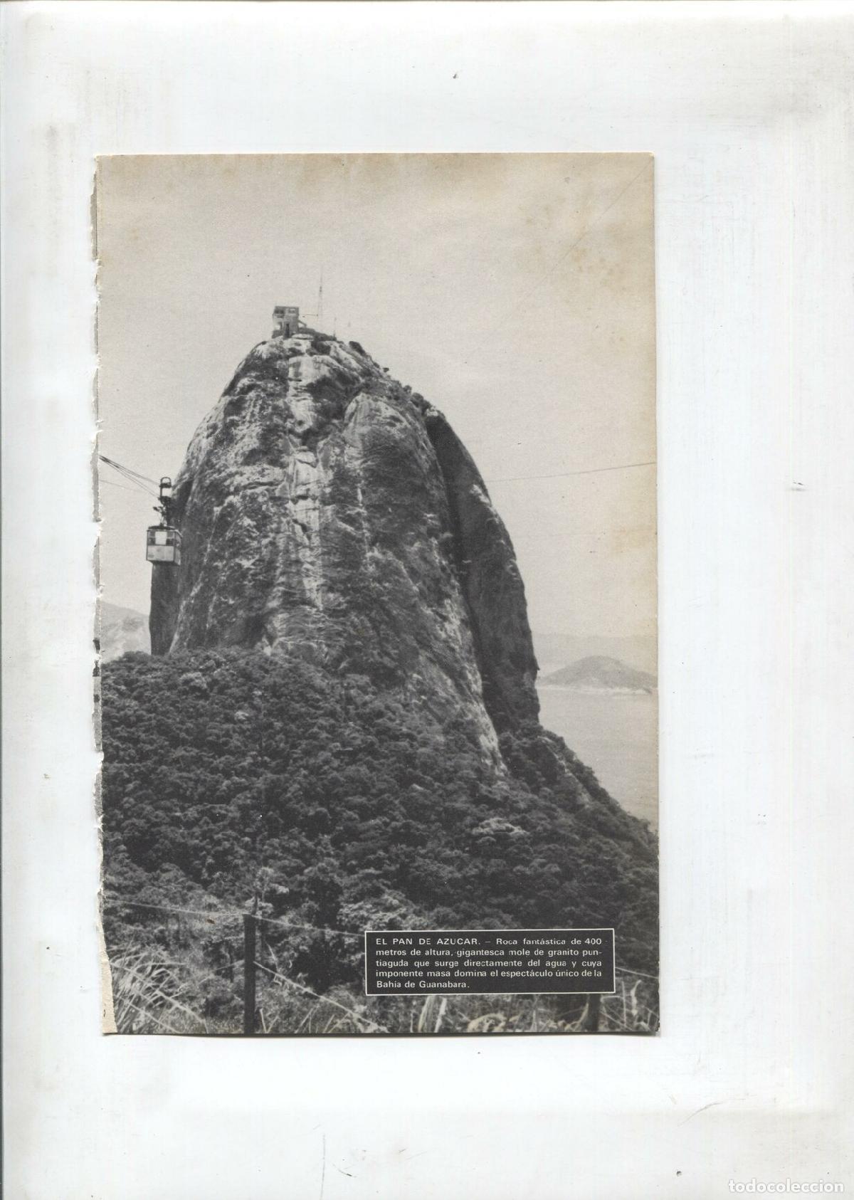 Postales: Lamina Maravillas del Mundo: El pan de azucar y el muro de Berlin -