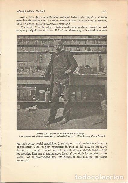 Postkarten: LAMINA 24161: Edison en su laboratorio de Orange - Carmi&ntilde;a Verdejo