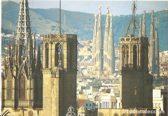 Postkarten: LAMINA 24091: Vista de la Sagrada Familia de Barcelona - Llatzer Moix