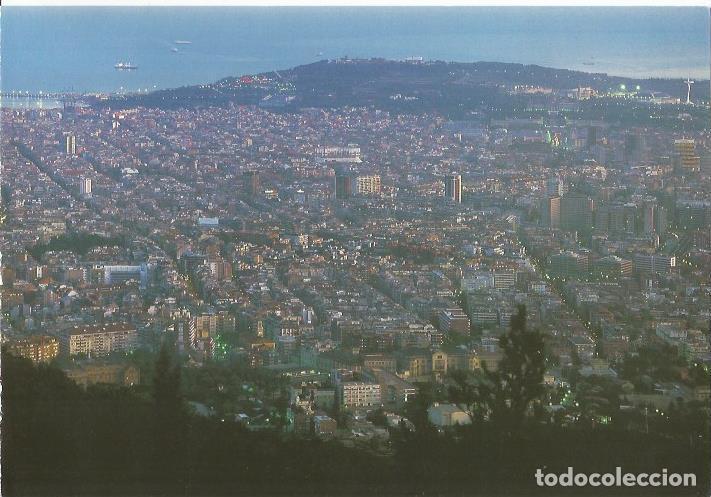 Cartes Postales: LAMINA 24076: Vista aerea de Barcelona y Montjuic - Llatzer Moix