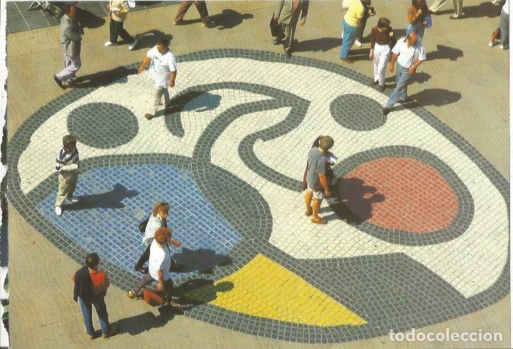 Postkarten: LAMINA 24087: Mosaico de Miro en Las Ramblas de Barcelona - Llatzer Moix