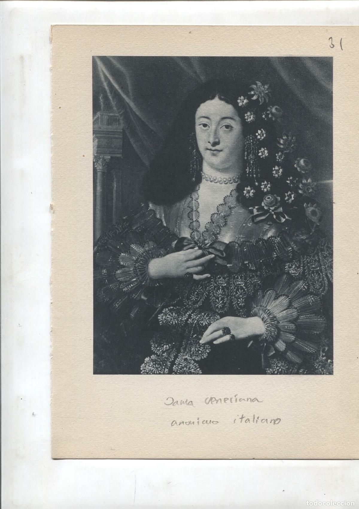 Cartes Postales: Lamina 31: Dama veneciana (anonimo) y Fernando IV, rey de Napoles (Mengs)