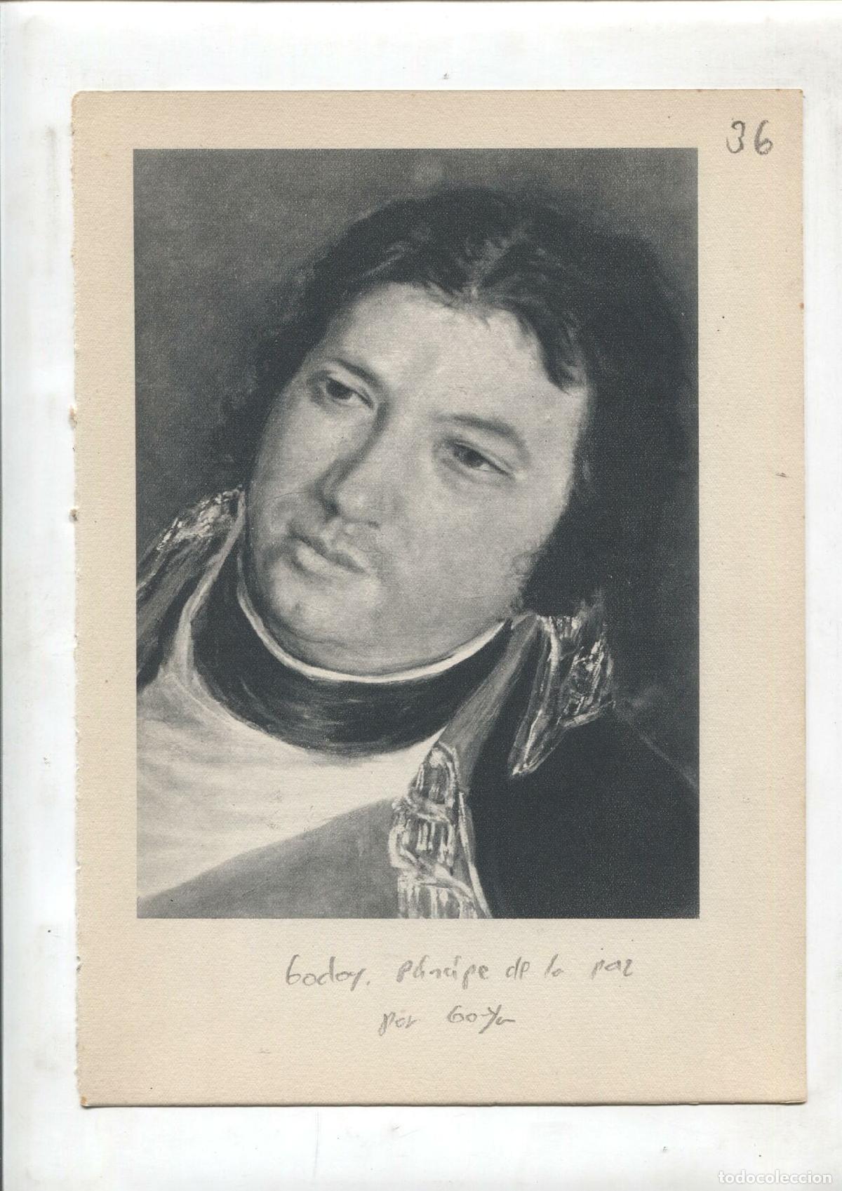 Postkarten: Lamina 36: Godoy principe de la paz (Goya) y Fernando VII (Goya)