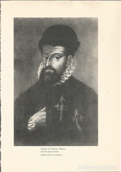 Cartes Postales: LAMINA 24751: Francisco Pizarro - Martin de Piquer
