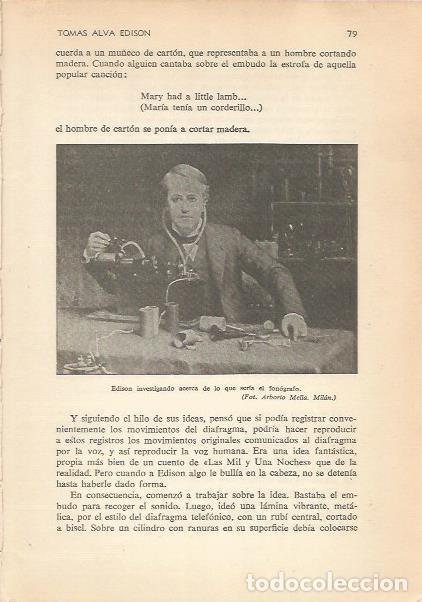 Cartes Postales: LAMINA 24146: Edison investigando - Carmi&ntilde;a Verdejo