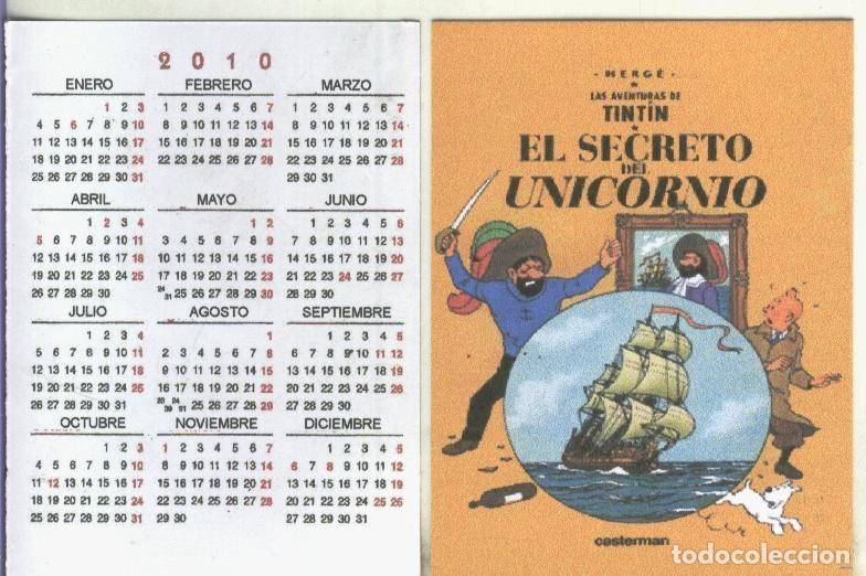 Cartes Postales: Calendario bolsillo 2010: Tintin: El secreto del unicornio - Varios