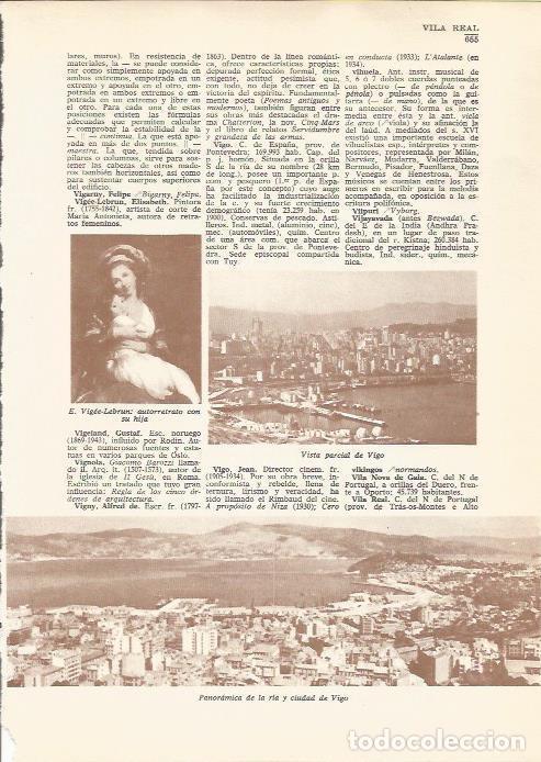 Postcards: LAMINA 24859: Autorretrato de E. Vigee-Lebrun y vistas de Vigo - VVAA