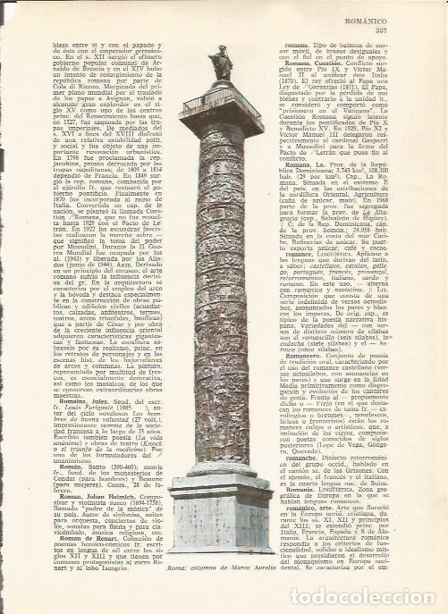 Postales: LAMINA 24805: Columna de Marco Aurelio en Roma - VVAA