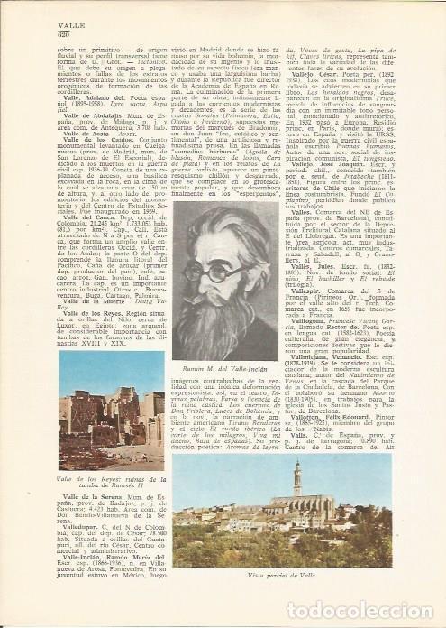 Cartes Postales: LAMINA 24852: Tumba de Ramses II y vista parcial de Valls - VVAA