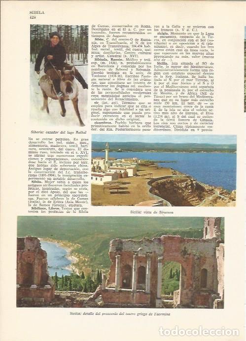Cartes Postales: LAMINA 24819: Vista de Siracusa y del teatro griego de Taormina, Italia - VVAA