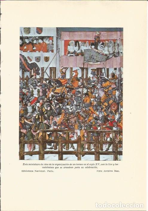 Cartes Postales: LAMINA 24727: Torneo del siglo XV - Martin de Piquer