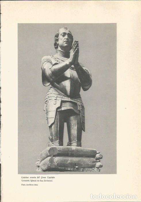 Postkarten: LAMINA 24737: Estatua orante del Gran Capitan en Granada - Martin de Piquer