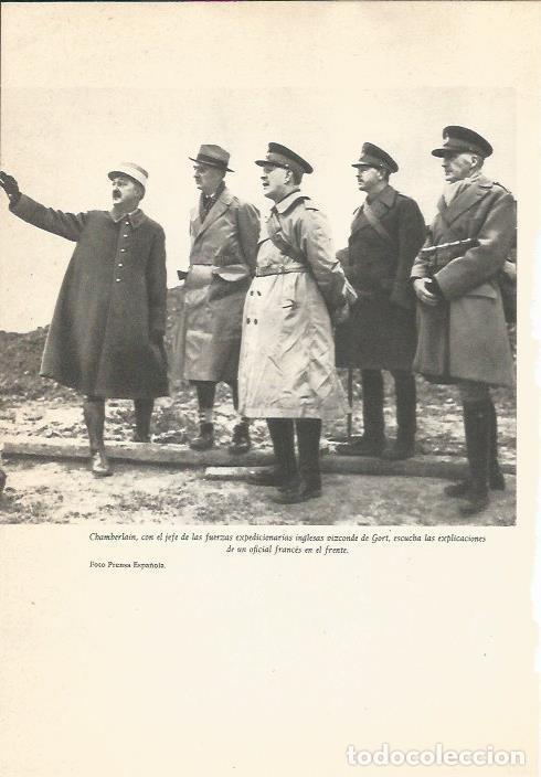 Cartes Postales: LAMINA 24663: Chamberlain con el vizconde de Gort - Martin de Piquer