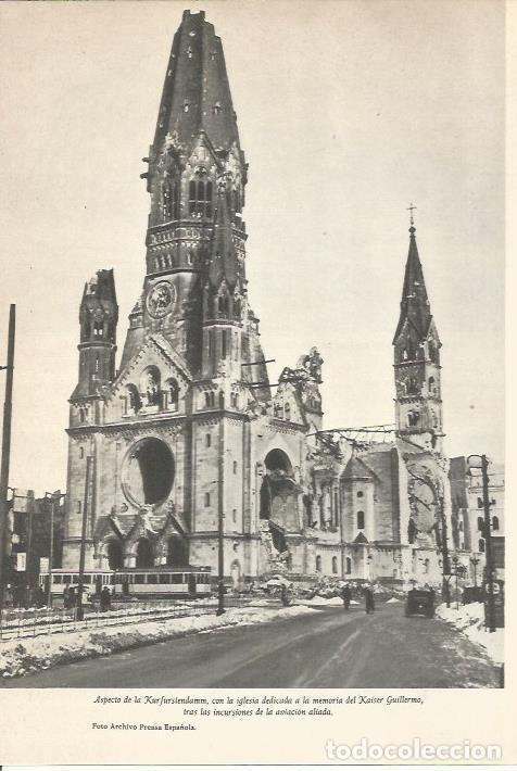 Cartes Postales: LAMINA 24677: La Kurfurstendamm de Berlin tras los ataques de los aliados - Martin de Piquer