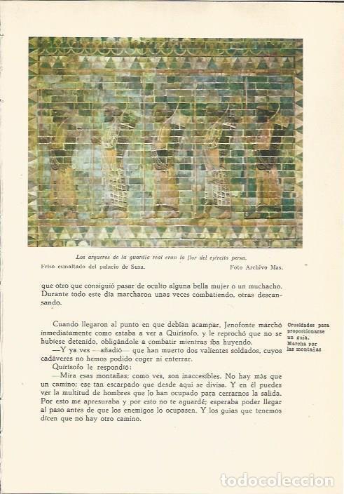 Cartes Postales: LAMINA 24689: Arqueros persas, detalle de los muros del Palacio de Susa, Iran - Martin de Piquer
