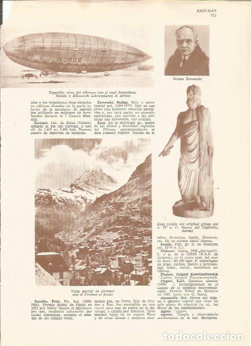 Postcards: LAMINA 24867: Zeppelin y vista parcial de Zermatt - VVAA