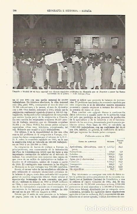 Postales: LAMINA ESPASA 29355: Llegada a Madrid de espa&ntilde;oles emigrados a Alemania - Varios