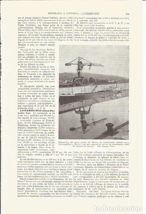 Postcards: LAMINA ESPASA 35879: Nuevo puerto de Mosela en Luxemburgo - Varios