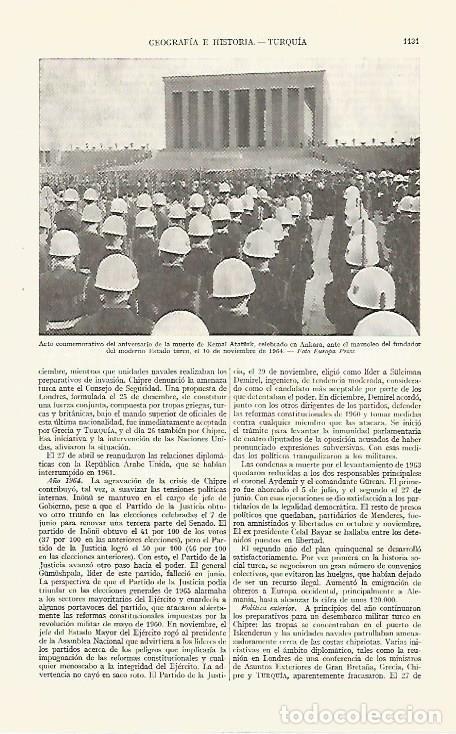 Postkarten: LAMINA ESPASA 29455: Aniversario de la muerte de Ataturk en Ankara Turquia - Varios