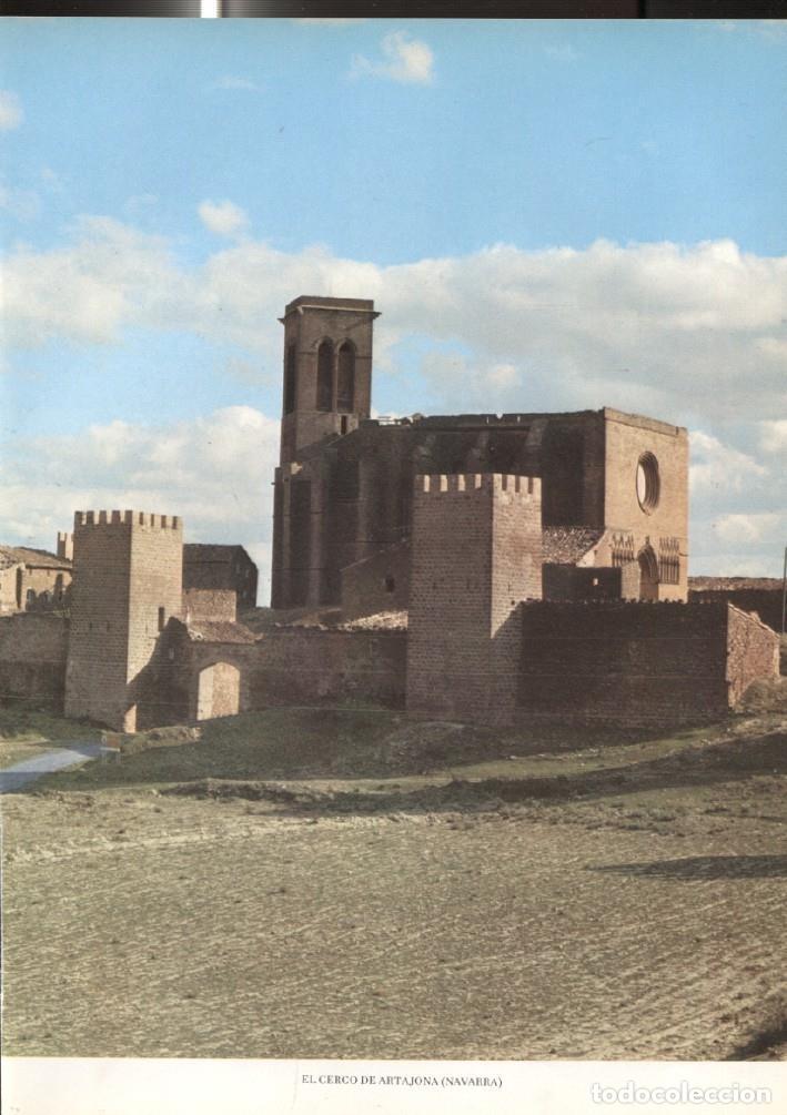 Cartes Postales: Lamina Castillos de Espa&ntilde;a: El Cerco de Artajona (Navarra) - Varios