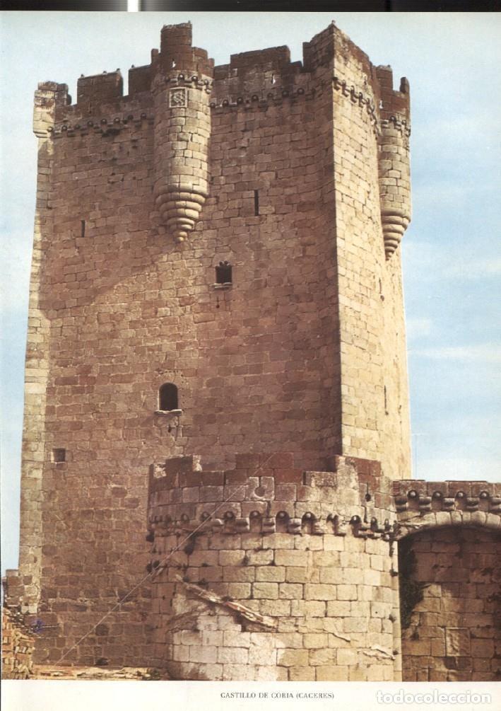 Cartes Postales: Lamina Castillos de Espa&ntilde;a: Castillo de Coria (Caceres) - Varios