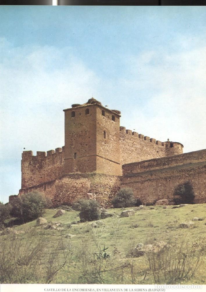 Postcards: Lamina Castillos de Espa&ntilde;a: Castillo de la Encomienda en Villanueva de la Serena (Badajoz) - Varios
