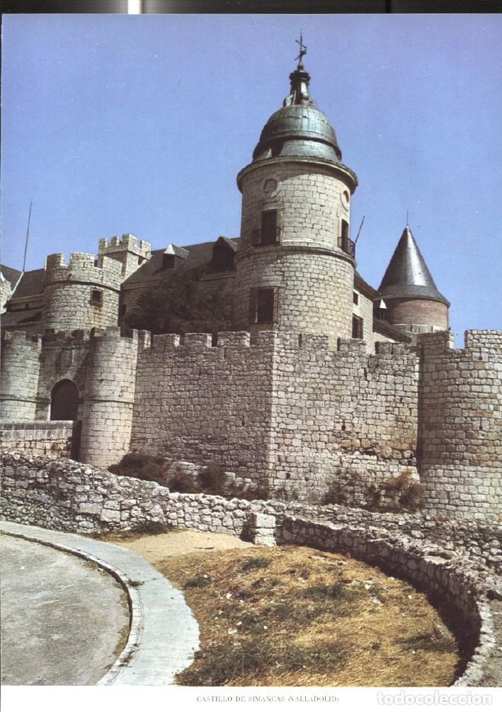 Cartes Postales: Lamina Castillos de Espa&ntilde;a: Castillo de Simancas (Valladolid) - Varios